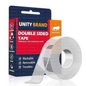 Unity band Pack 3 Multipurpose Double Sided Tape Heavy Duty Adhesive Silicone Tape
