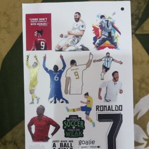 Private Lable Pack Of 65 Football Soccer Stickers For Laptop