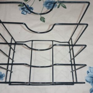 Private Lable Ghazi ShoppeePan and Pot Lid Organizer Rack Holder for kitchen black colour