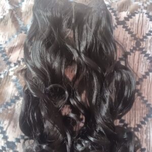 Private Lable 5 Clips Hair extensions for women Black colour