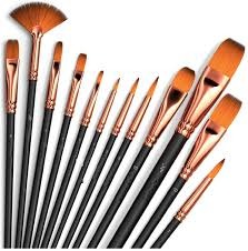 Private Lable Art Brush Set for Artists Painting 12pcs