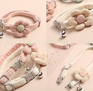 Private Lable Cat Collar with Bell belt pink colour 1pcs