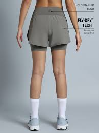 Cult Womens Dark Grey Performance Pro Training Layered Shorts size XL