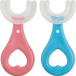 BQB Wrapped U Shaped Toothbrush Blue colour Pack of 2