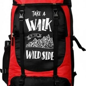 Private Lable Take A Walk Mountain Trekking Bag Black And Red