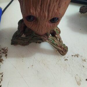 Private Lable aipuri Craft Baby Groot Showpiece dark green colour