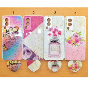 Vivo Vas Case Beautiful Vivo V21e 5G mobile back cover for girls women pink Colour