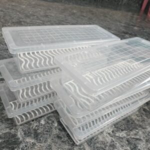 Private Lable PACK OF 6 Fridge Storage Boxes Fridge Organizer with Removable Drain Plate