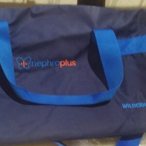 Wildcraft Checked Foldable duffle Bag blue colour