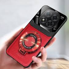 Private Lable Redmi Note 14 Pro 5G Original Luxury Leather Lens Magnifier Ring