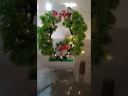 Private Lable Artificial Bonsai Plant 2 Sparrow with LED Light Pot for Office