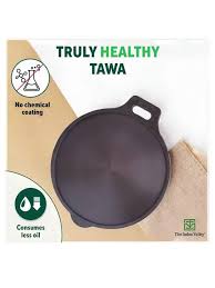 The Indus Valley Black Cast Iron Induction Base Tava