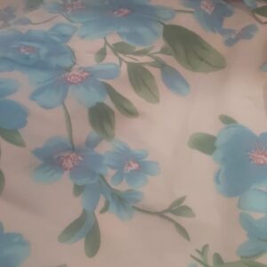 Status Blue Green Floral Microfiber 210 TC Fitted Double Queen Bedsheet Set1to98mto1point82m