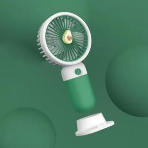 Private Lable Mini Handheld Fan white and green colour