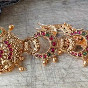 Private Lable Small cute 3 step Jada Vanki Premium Quality Traditional Antique Gold polish Jada SeT