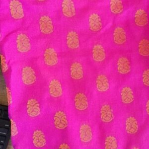 Private Lable women Silk Saare Pink running blouse