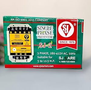 SJ Single Phase Preventer 5 to 12point 5HPPhase Failure Protection for Pumps