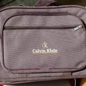 Calvin Klein PU Leather Multicolor Complimentary Travel Bag Lilac Colour