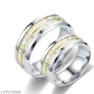 Private Lable RADIUM HEART BEAT RING for men 2 pcs