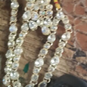 Private Lable Stone Necklace Jewellery Set for women white colour