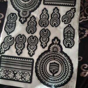 Private Lable hand mehndi Stencil bridal mehndi design Stencil