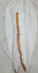 Private Lable White Mens Dhoti Size 42