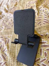 Privat Lable Mobile Phone Holder Adjustable Foldable AntiSkid Wide Compatibility Black Tabletop