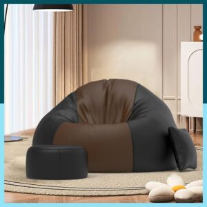 Private Lable ear Drop Bean Bag Cover black and brown colour size 5XL