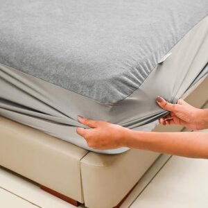 My armor Waterproof Mattress Protector Double Bed grey colour