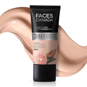 FACES CANADA All Day Hydra Matte Foundation 3in1 Foundation Golden Beige 032 25 ml