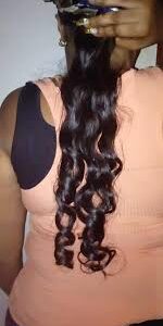 Private Lable Natural Colour Black wavy hair 1 pcs