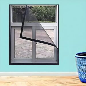 Netfly Mosquito Net 200 GSMFiber Glass Mosquito Net Windows 90 X 120 Cms Grey Color