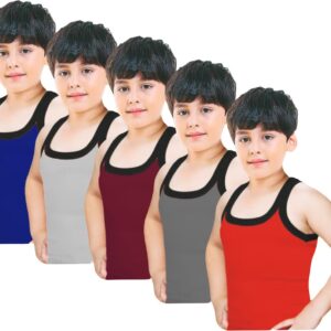 Hunter Cotton Premium Boys Gym Vest pack of 5 multicolour size 70cm