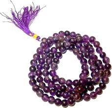 Private Lable Baruni Crystals Amethyst Crystal Chain Set bluecolour long size