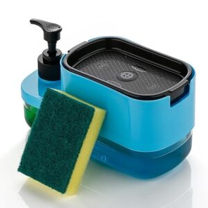 Private Lable Plastic 3 in 1 Soap Pump Dispenser Dish Soap blue colour