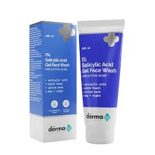 The Derma 1 Salicylic Acid Gel Daily Face Wash for Active Acne with Salicylic Acid Witch Hazel 100m
