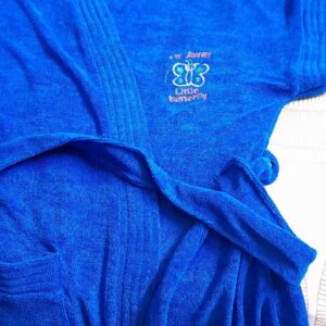 PRIVATE LABLE Feelblue Terry Bathrobe for kidsUnisex Royal Blue SIZE XL