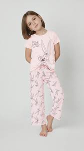 MAX Girls Bugs Bunny Printed Sleepwear Set PINK COLOUR SIZE 23 YEARS