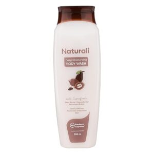 Naturali Deep Moisturising Body Wash With Shea Butter Cocoa Butter Murumuru Butter Gently Cleanses 200ml