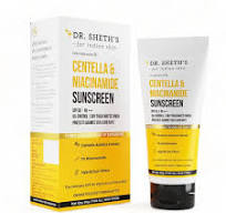 Dr Sheths Sunscreen SPF 50 PA Centella Niacinamide Oil Acne 50 g