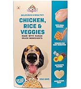 Nootie Freshly Wholesome Meal All Natural Wet Dog Food Gluten Free I Non Vegetarian Human Grade Ingredients Made with Real Chicken300g Chicken Pulao