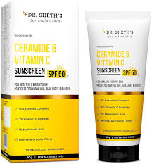 Dr Sheths s Ceramide Vitamin C Sunscreen SPF 50 PA 80 g