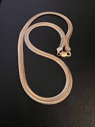 Private Lable Gold plated Snake design flat chain fashion necklace Men Women