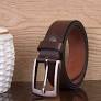 Dutch Harbor Men Brown Textured Leather Formal Belt size 34