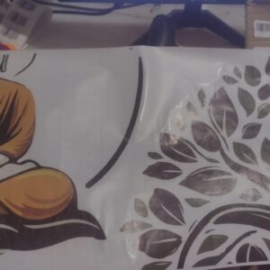 Private Lable Buddha with tree Multicolor Wall Sticker