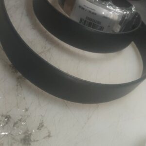 Dutch Harbor Men black Textured Leather Double Side Formal Belt Size 44