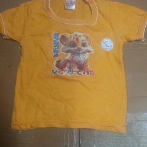 Private Lable kids boys yellow T shirt Size L