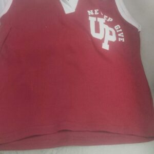 Private Lable kids boys maroon colour sleeveless T shirt Size 1