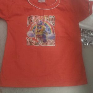 Private Lable kids boys T shirt orrange colour Size L