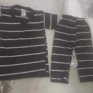 Private Lable kids boys T shirt pant set dark brown Size S